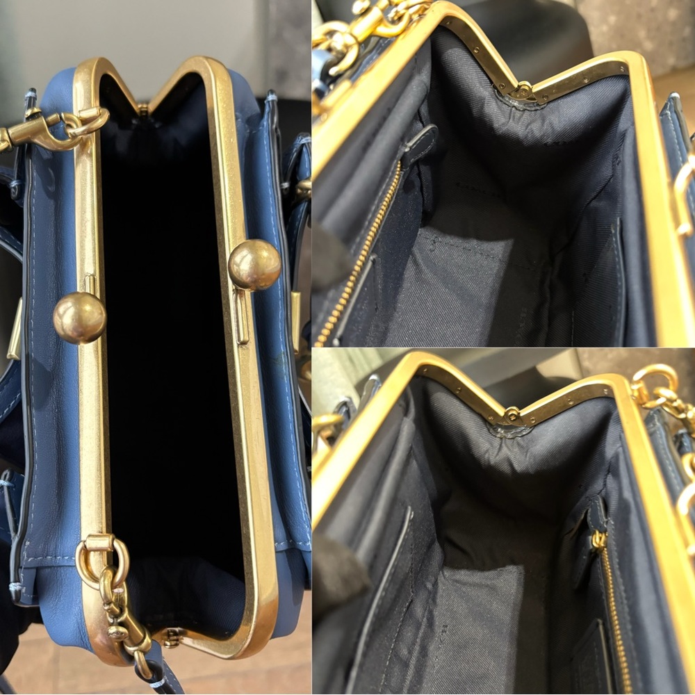 COACH Kisslock Dreamer 21 Bag Blue - Picture 10 of 16